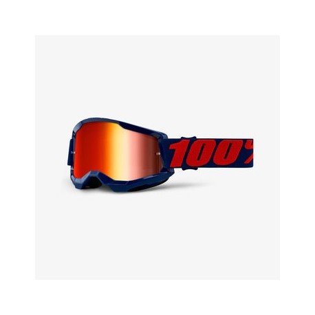 100% Goggle Strata 2 Masego Mirror Red-BicicletaFlama- Goggles