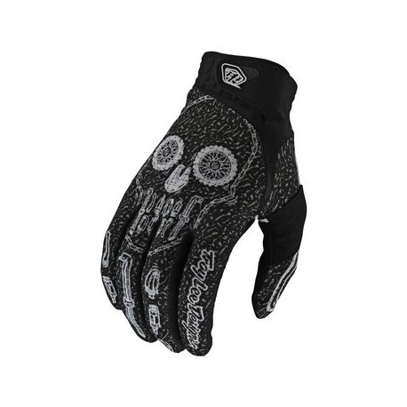 Troy Lee Designs Guantes Air Gear Head Negro-BicicletaFlama- Guantes