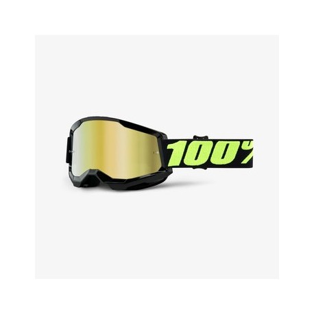 100% Goggle Strata 2 Upsol Mirror Gold-BicicletaFlama- Goggles